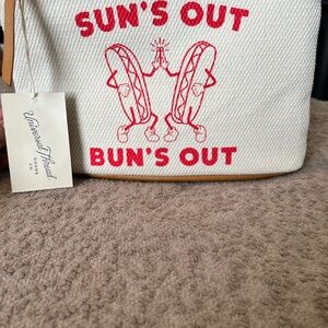 Universal Thread Red and Gold Zippered Pouch